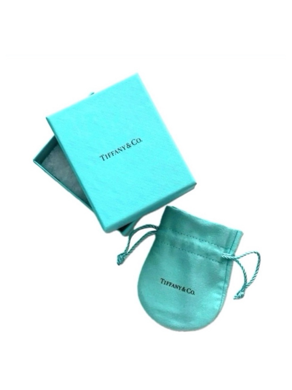 🆕 Tiffany & Co. Empty Jewelry Gift Box and Pouch Set; Box size: 2.75"x3.5"